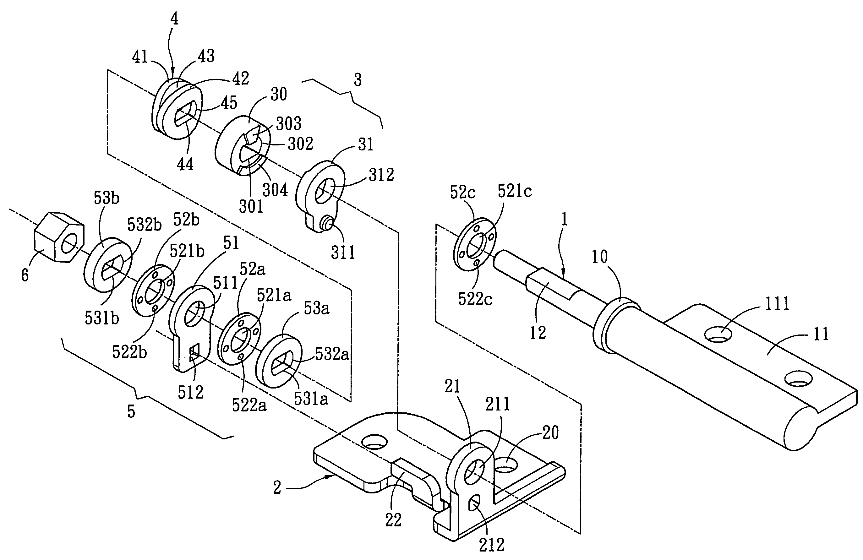 Hinge for anchoring and folding on a small pintle