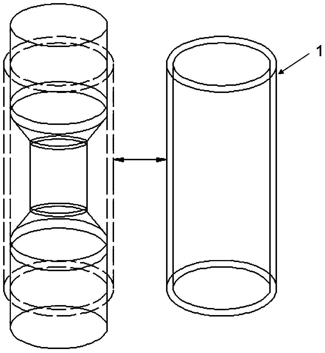 A flextensional transducer using a PVDF piezoelectric film