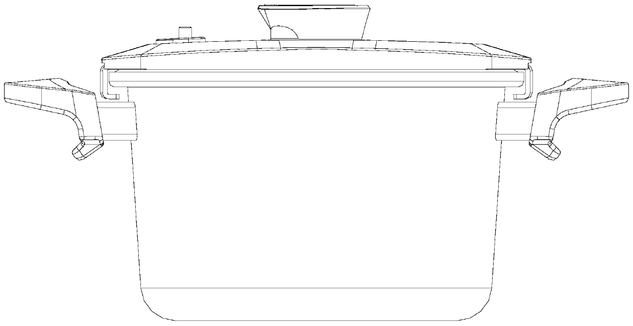 Micro-pressure cooker with one-key control function