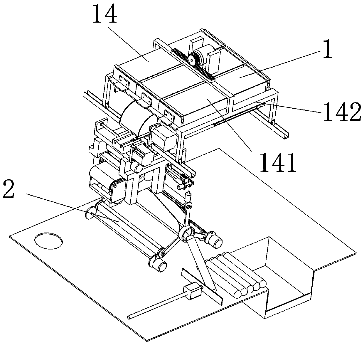 Fully automatic fried bread stick frying machine