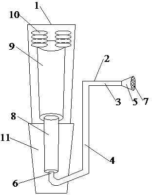 Oil injector for diesel engine