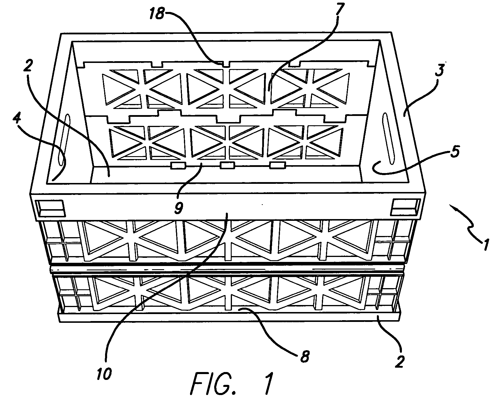 Collapsible crate