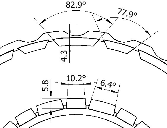 Magnetic steel array of permanent magnet dual-rotor motor