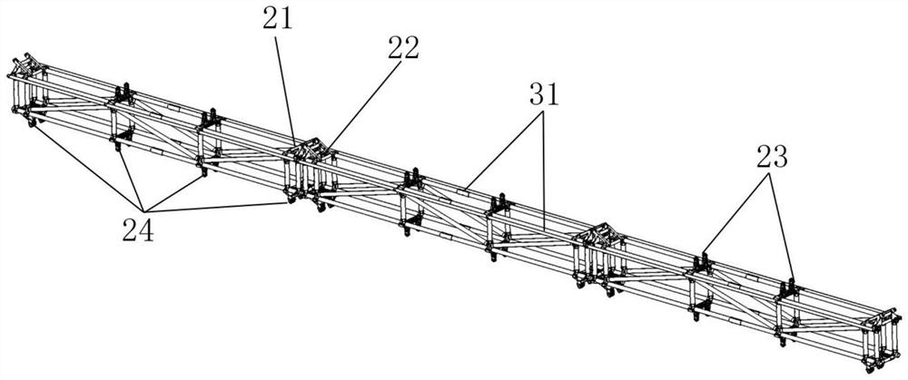 Bridge bottom surface detection operation device