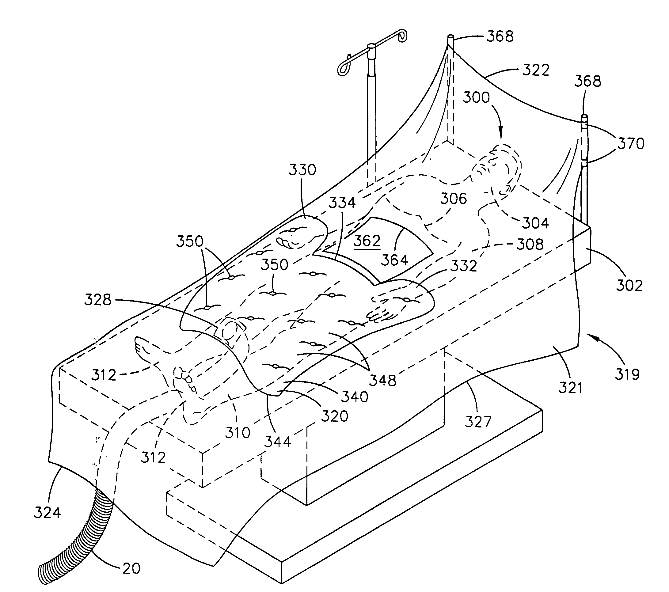 Surgical barrier device incorporating an inflatable thermal blanket with a surgical drape to provide thermal control and surgical access