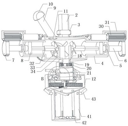 A breeding waste gas treatment device