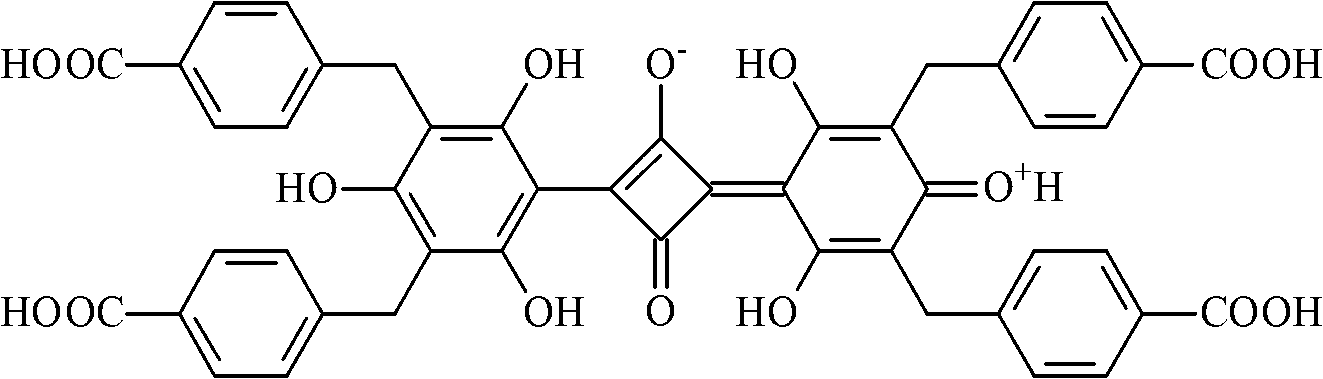 Squarylium cyanine chemical sensor used for Fe&lt;3+&gt; detection and preparation method thereof