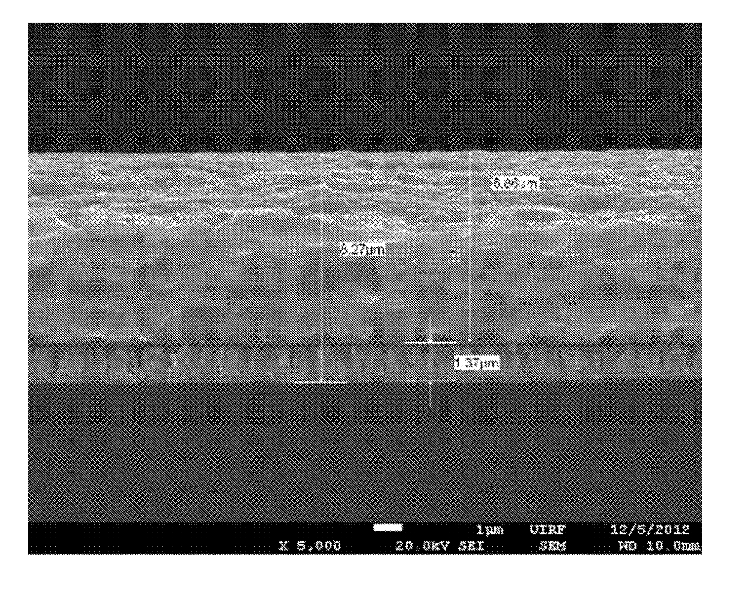 Iron bus bar having copper layer, and method for manufacturing same