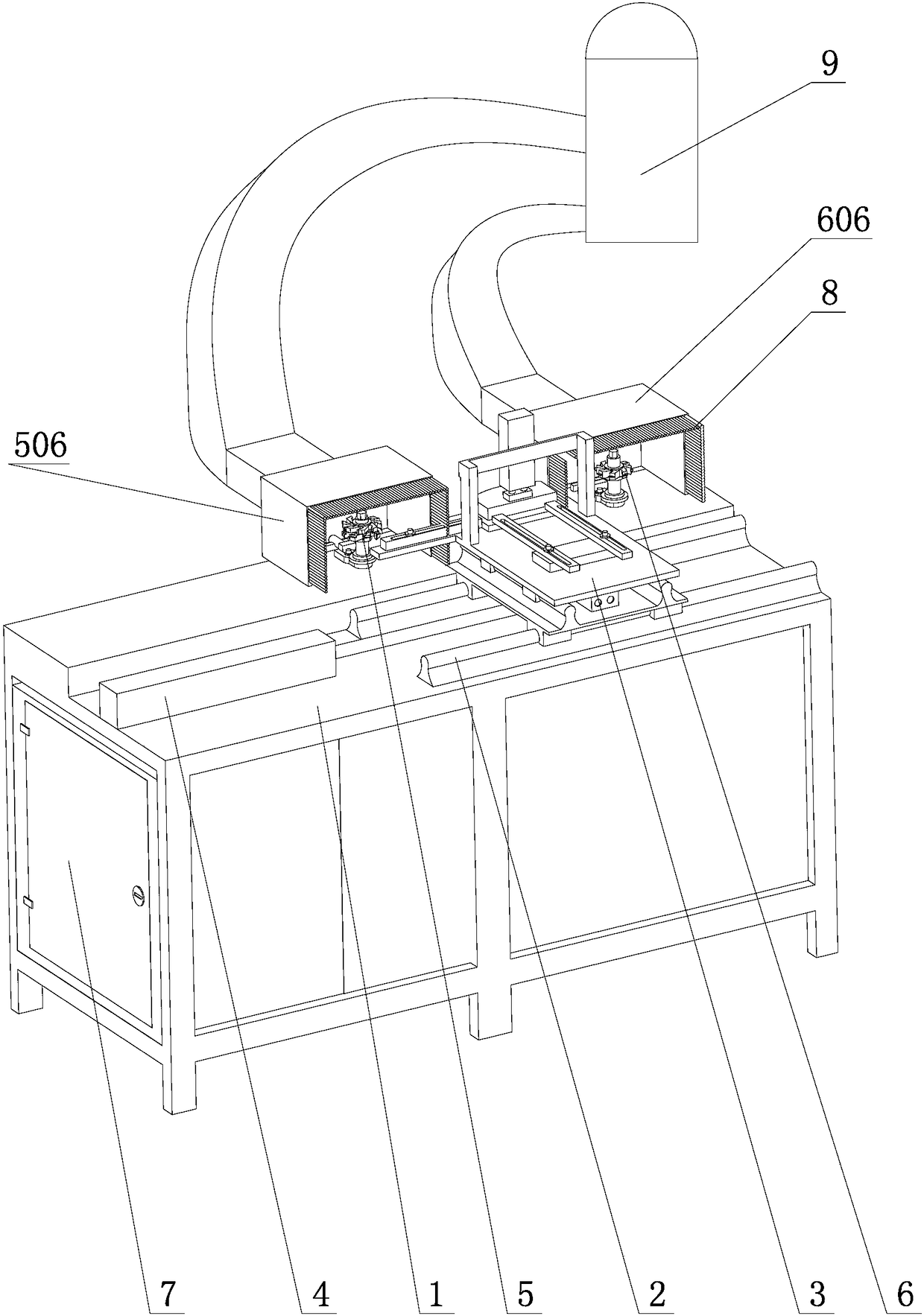 Comb back mortise and comb tooth tenon integrated machining profiling machine for combs