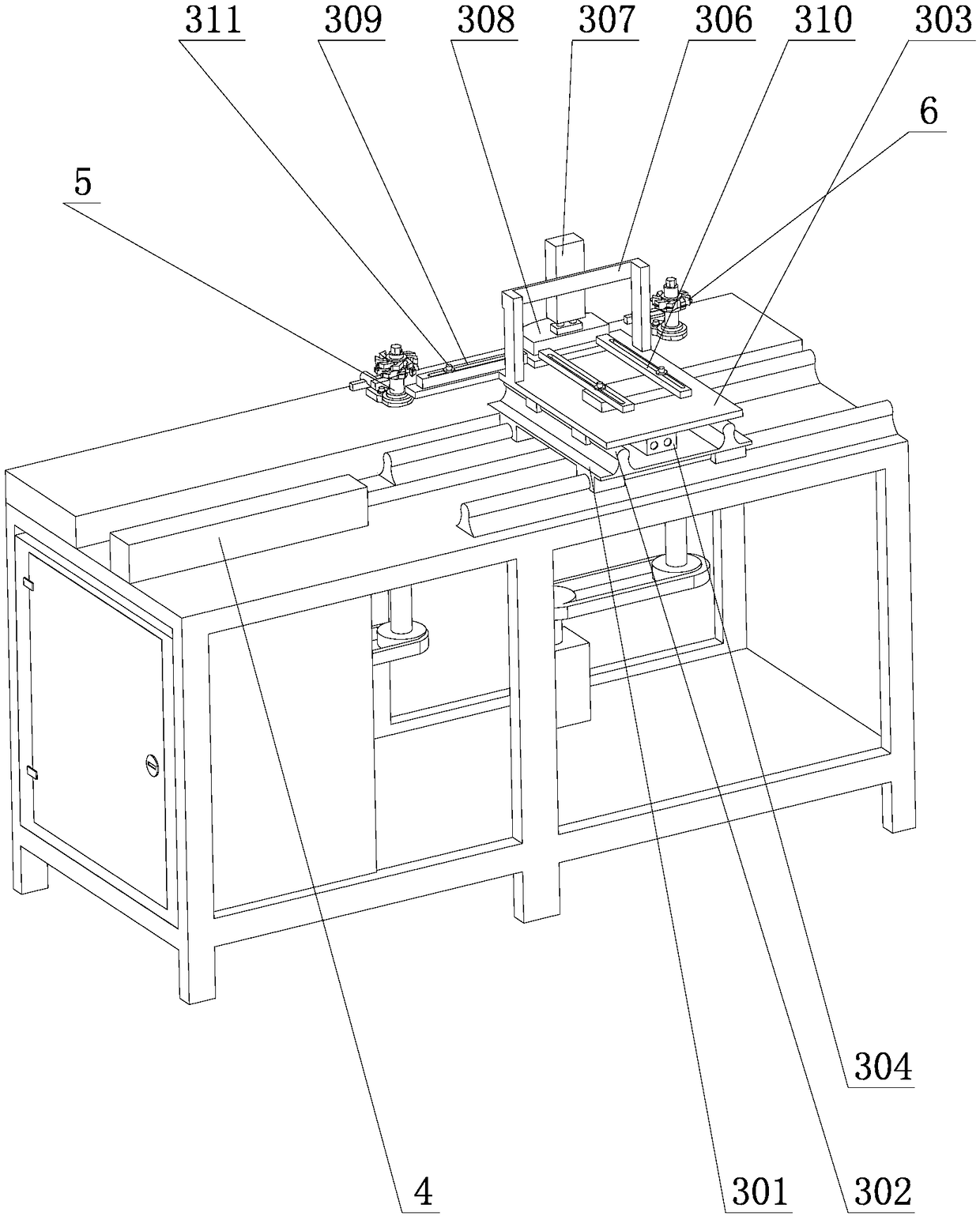 Comb back mortise and comb tooth tenon integrated machining profiling machine for combs