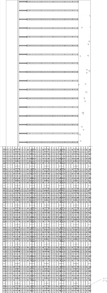 Water area tunnel formwork supporting structure and integral sliding structure of internal formwork support