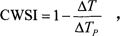 Index method for diagnosing degree of water shortage of crop