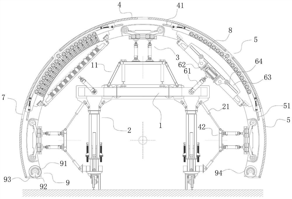 Intelligent lining trolley for tunnel