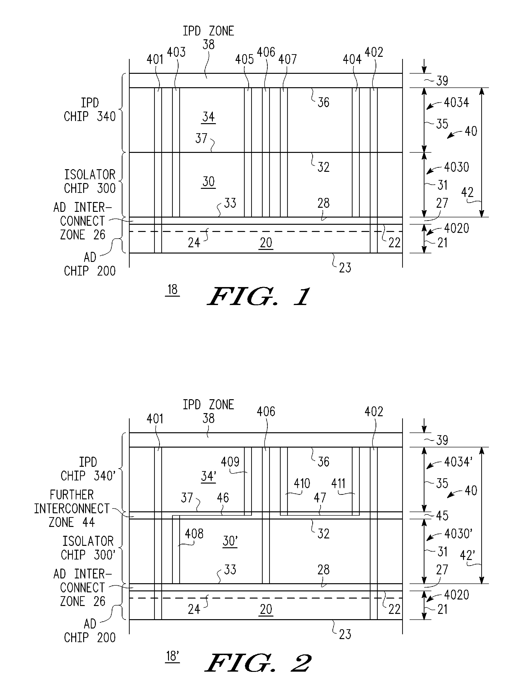 3-d circuits with integrated passive devices