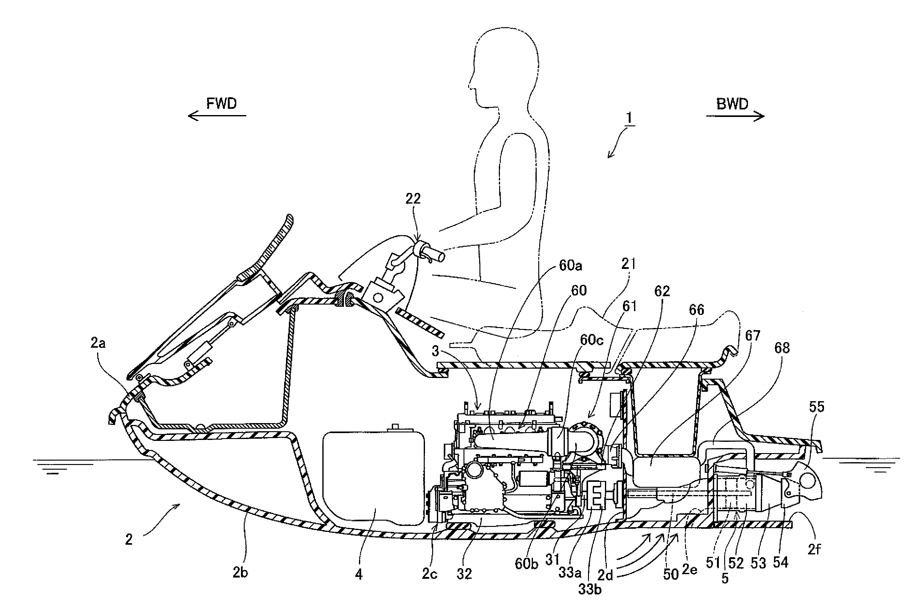 Water jet propulsion watercraft