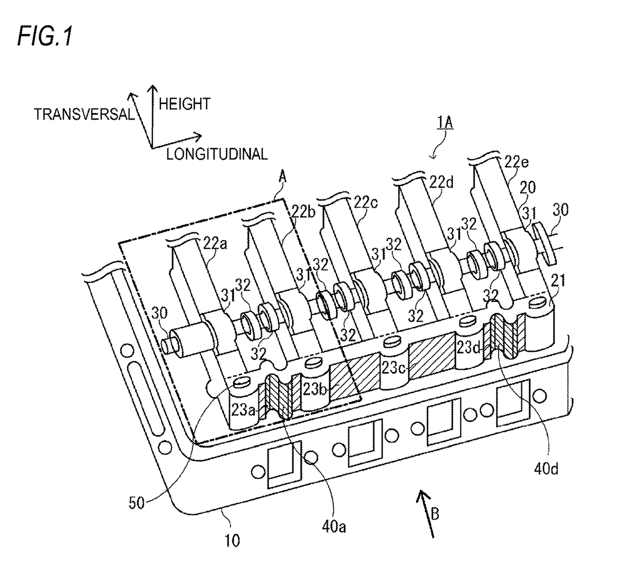 Cylinder head structure for internal combustion engine and internal combustion engine