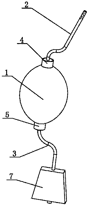 Medical manual vomica negative pressure suction drainage device