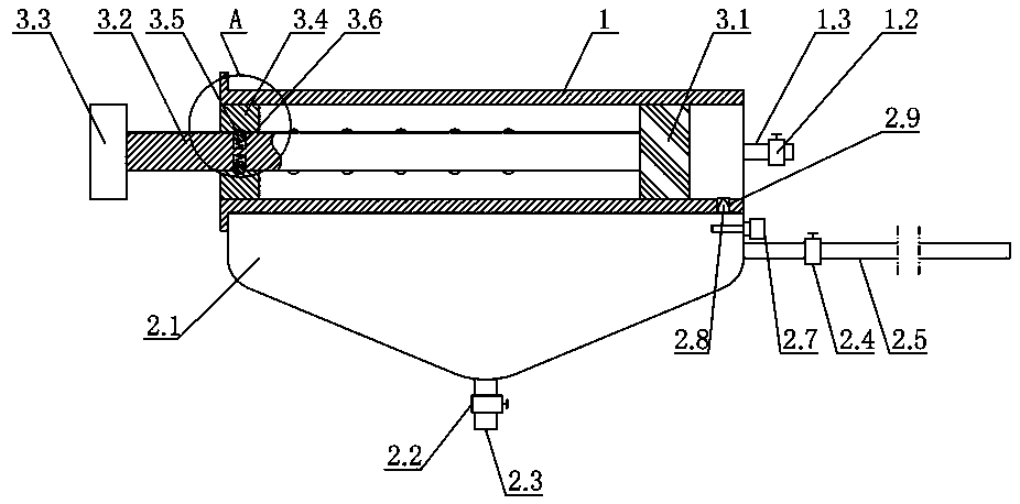 Medical manual vomica negative pressure suction drainage device