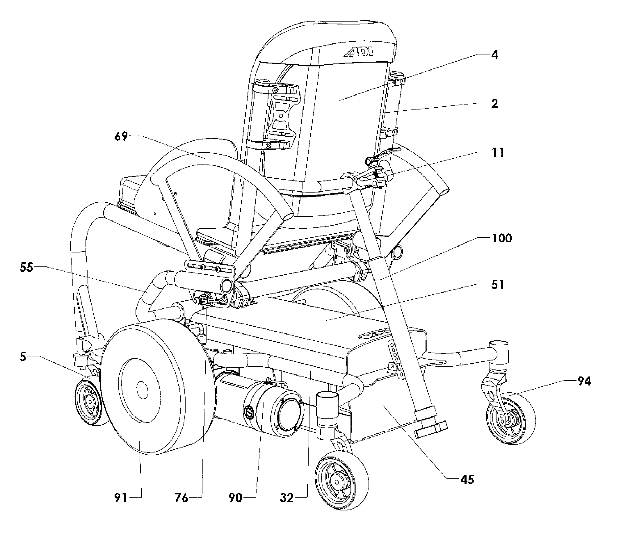 Power base attachment