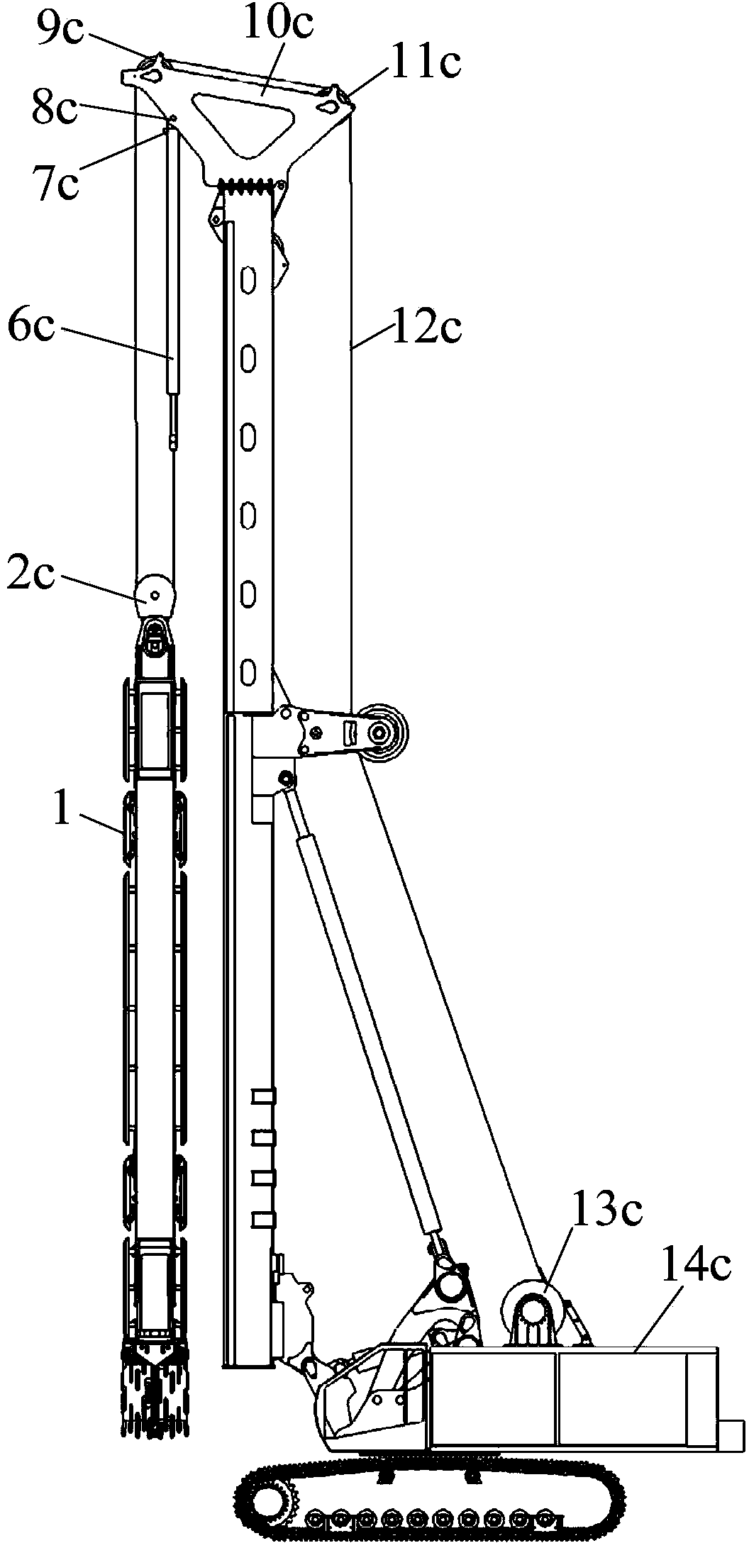 Feeding device of double-wheel slot milling machine and double-wheel slot milling machine