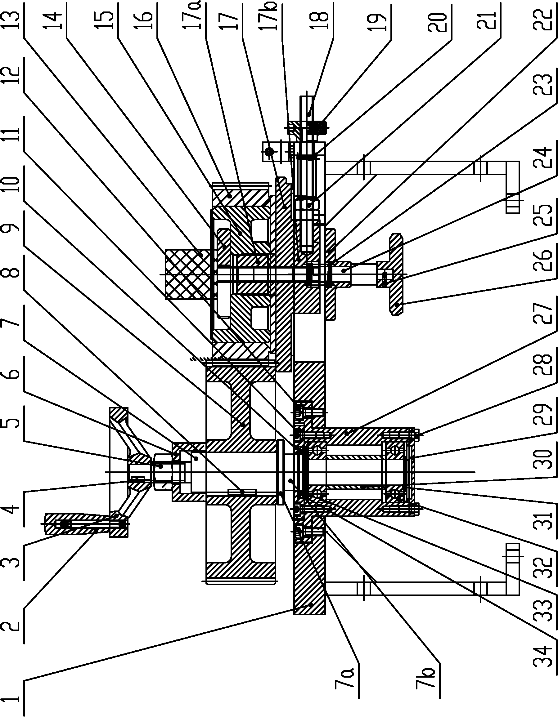 Device for detecting gears