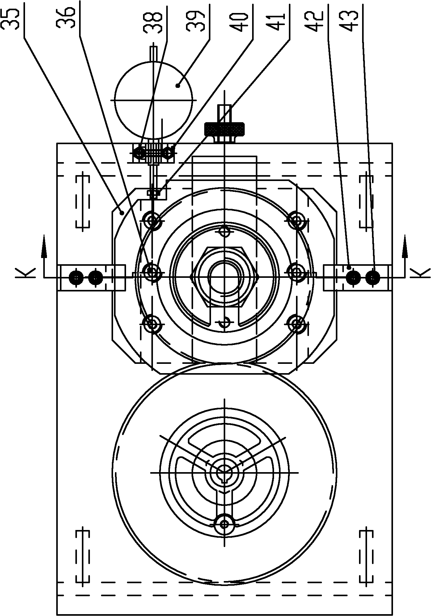 Device for detecting gears