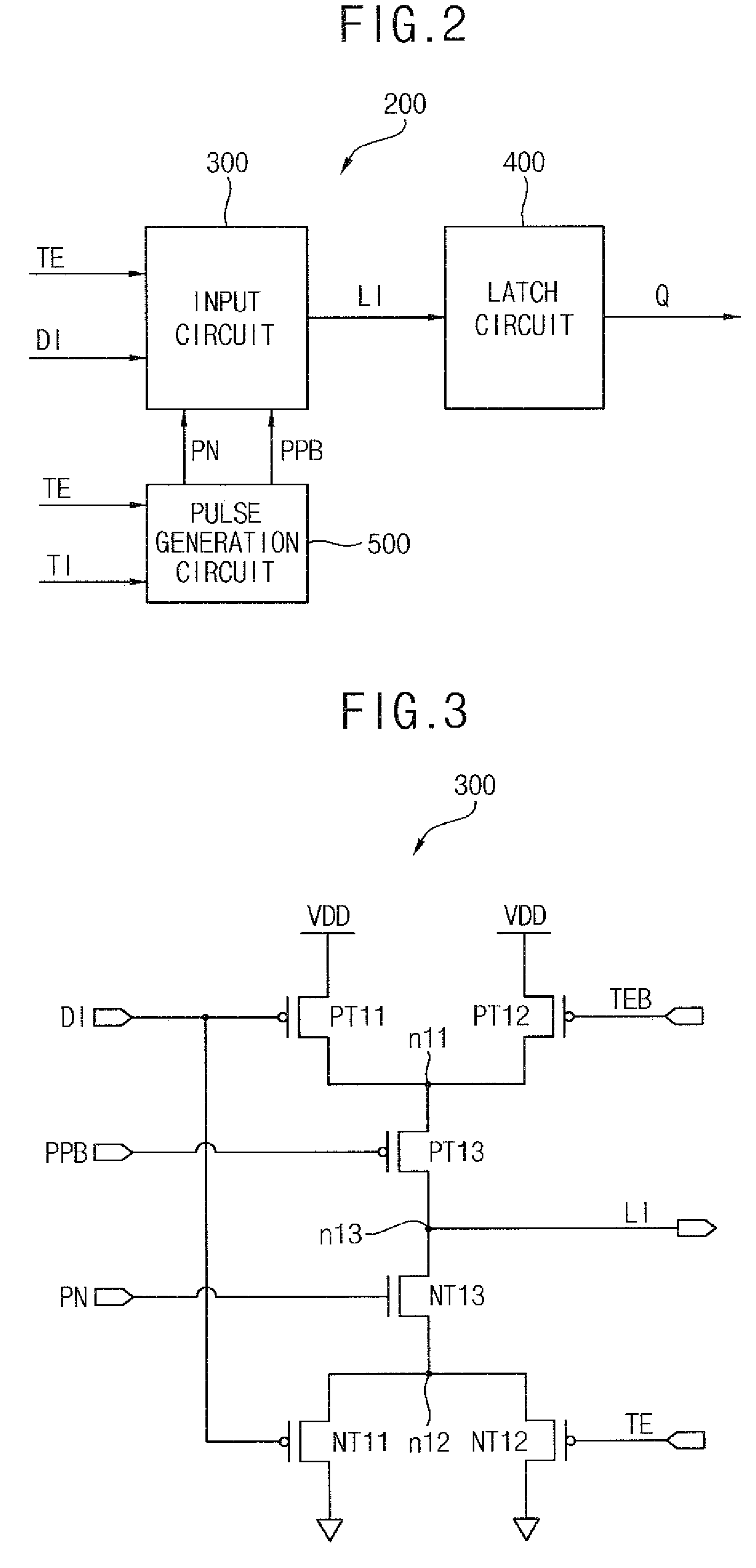 Pulse operated flip-flop circuit having test-input function and associated method