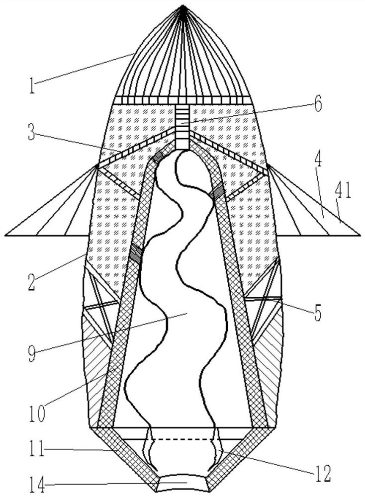 Cartridge-case-free bullet