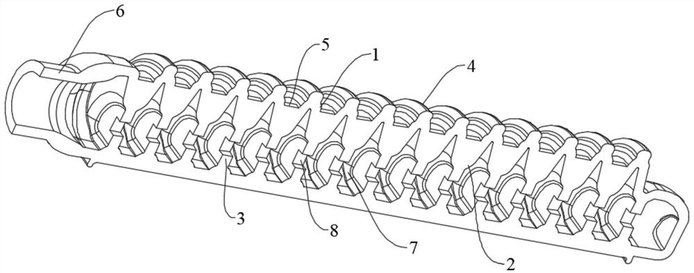 Bionic bamboo joint type soft actuator