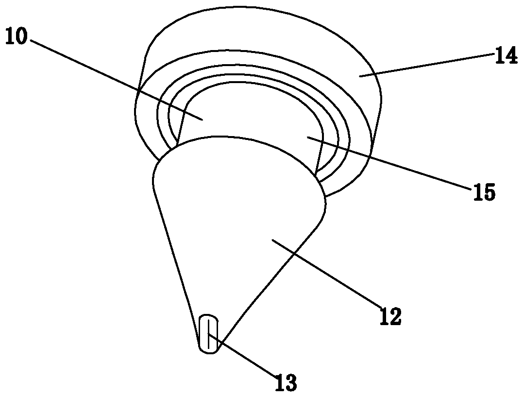 Water outlet nozzle structure and kitchen and bathroom product using same