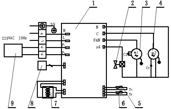 Control system of seafood constant temperature machine