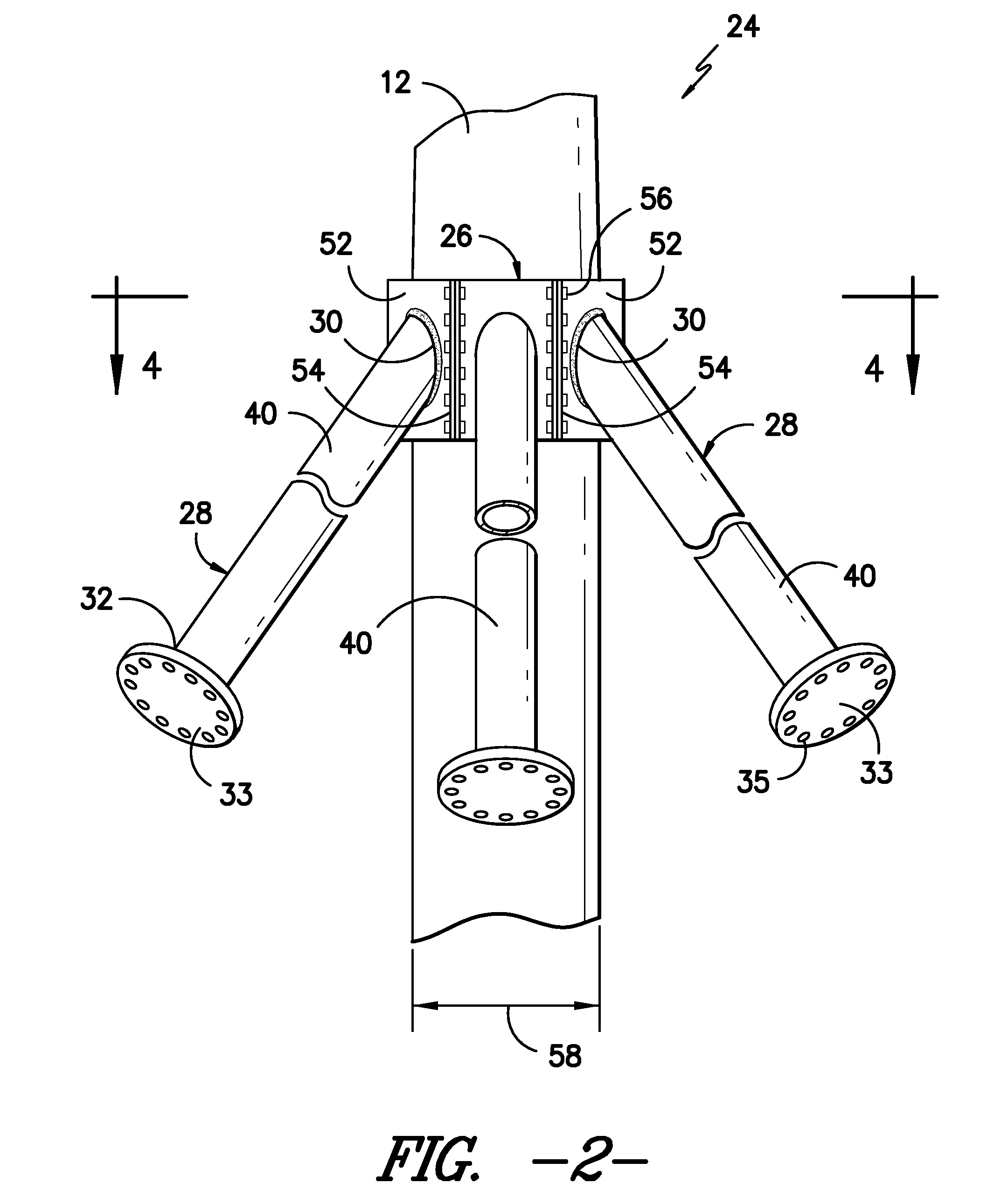 Onshore wind turbine with tower support system