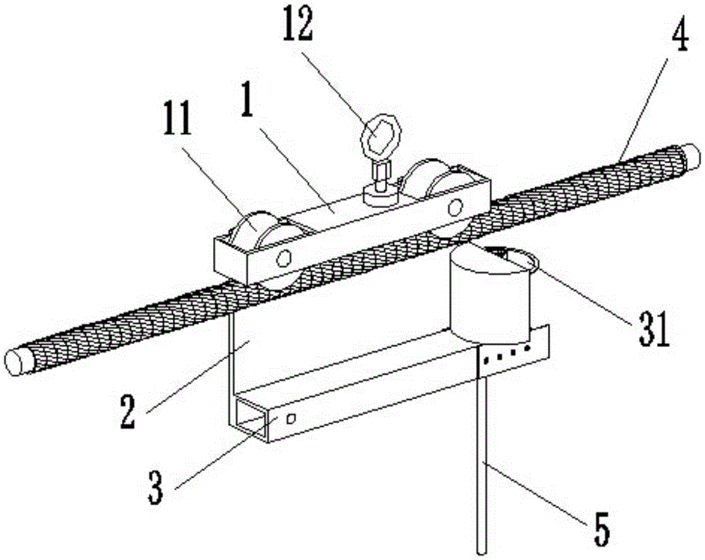 A single-wire foreign body intelligent obstacle removal tackle