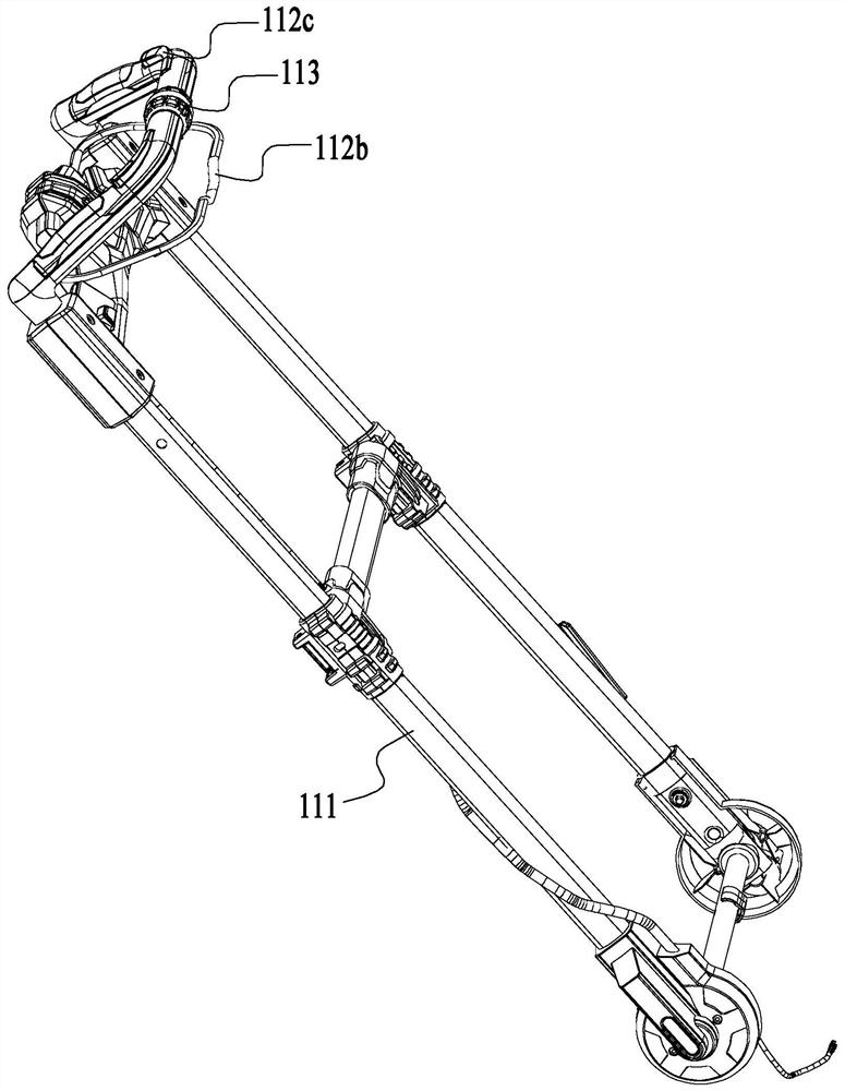 Backward walking type self-propelled working machine