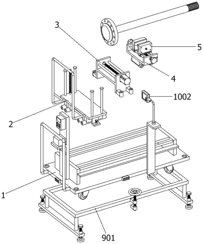 Automatic alignment type auxiliary mounting frame for mounting vehicle roller shaft