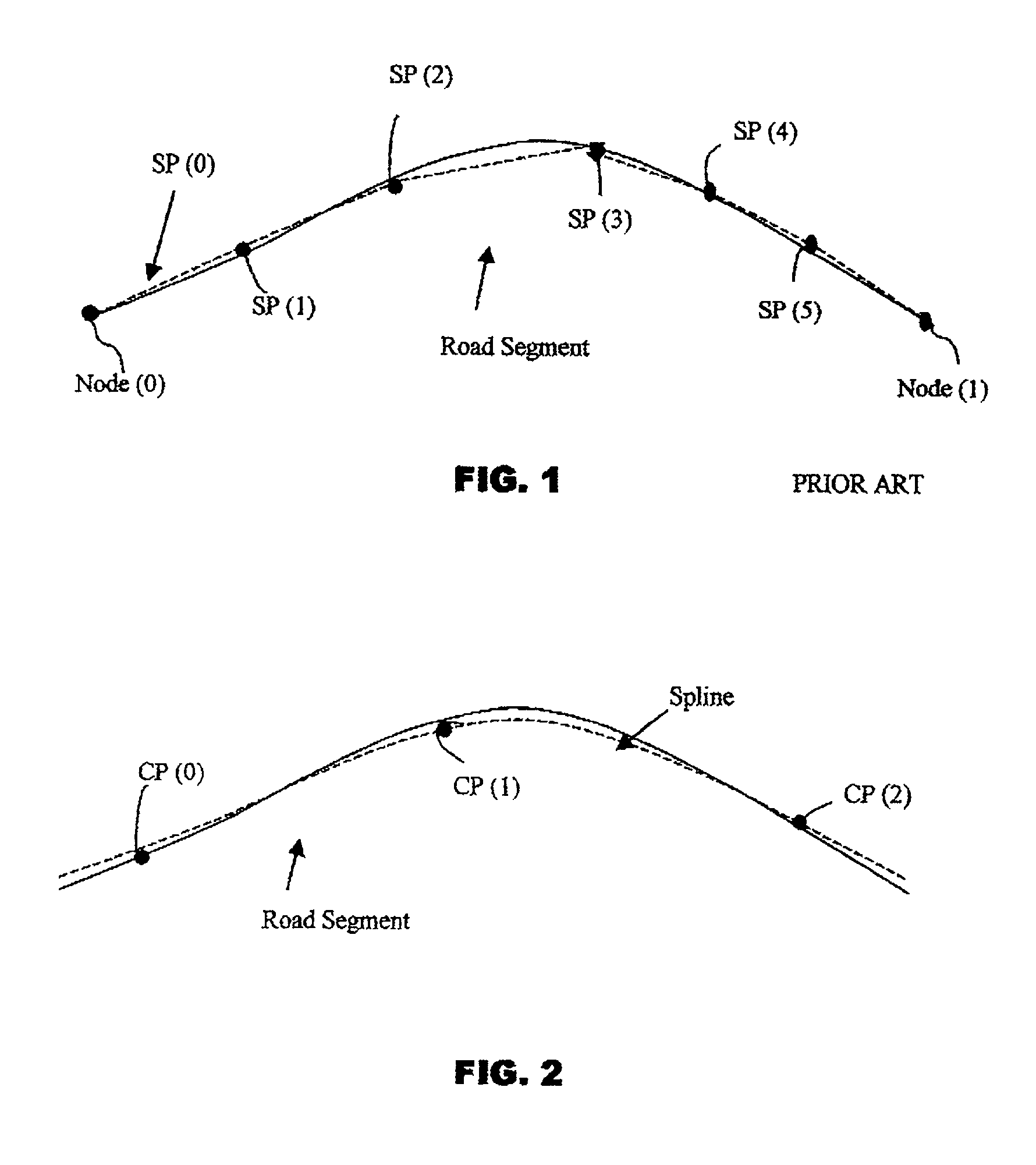 Method and system for representation of geographical features in a computer-based system