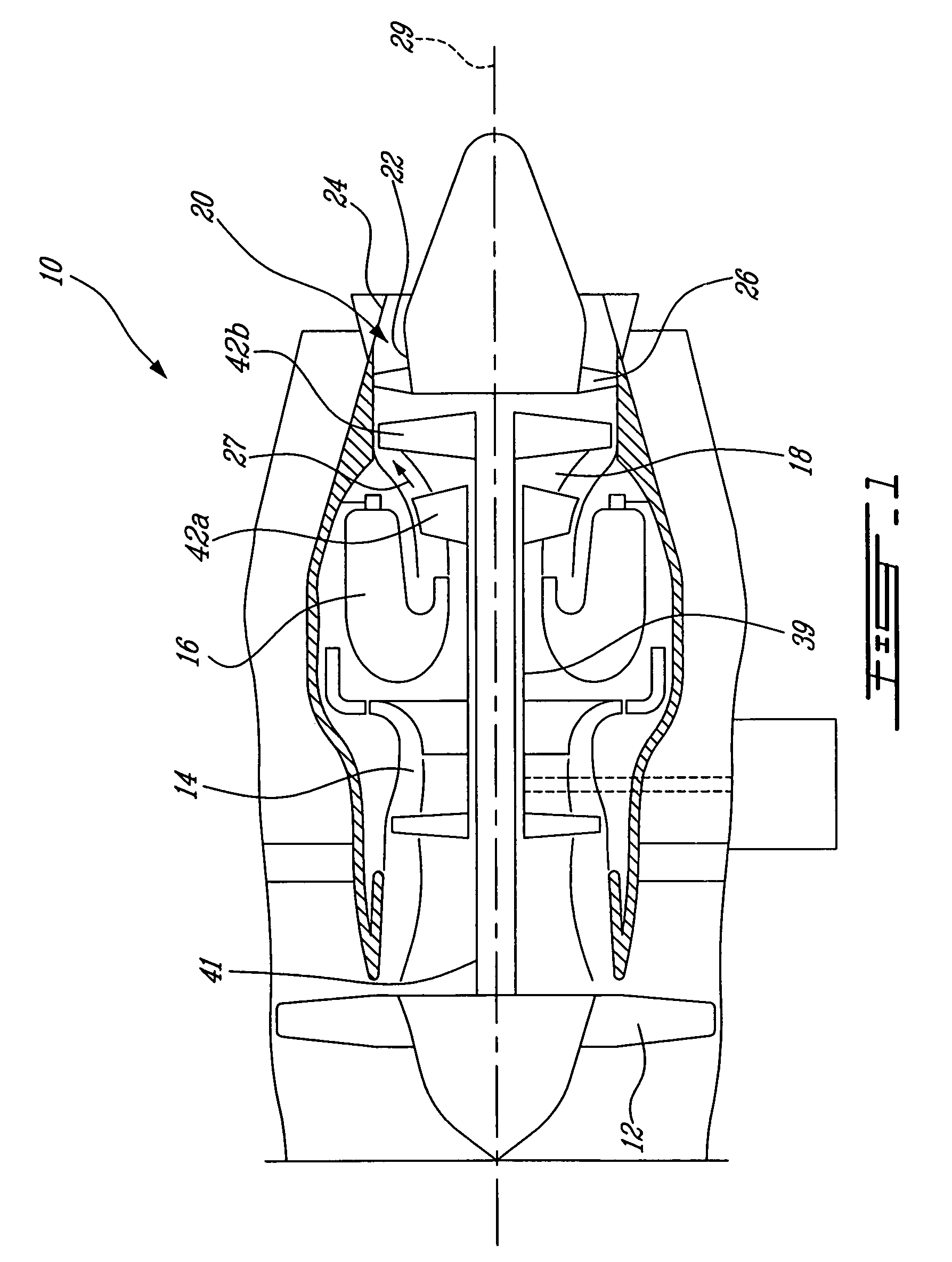 Turbine exhaust strut airfoil and gas path profile