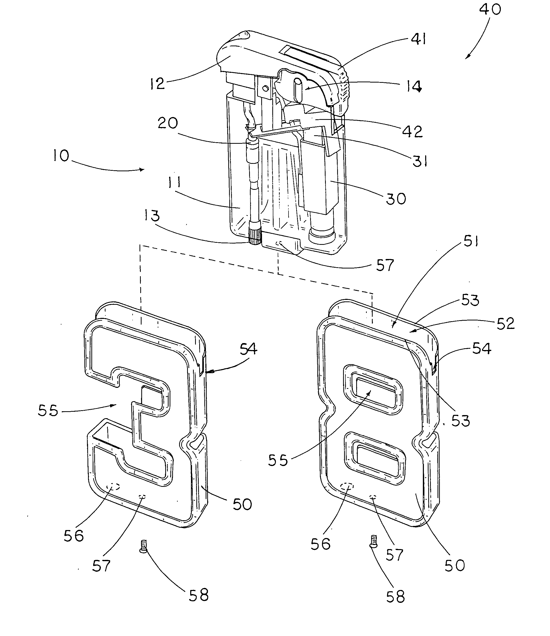 Numeral lighter