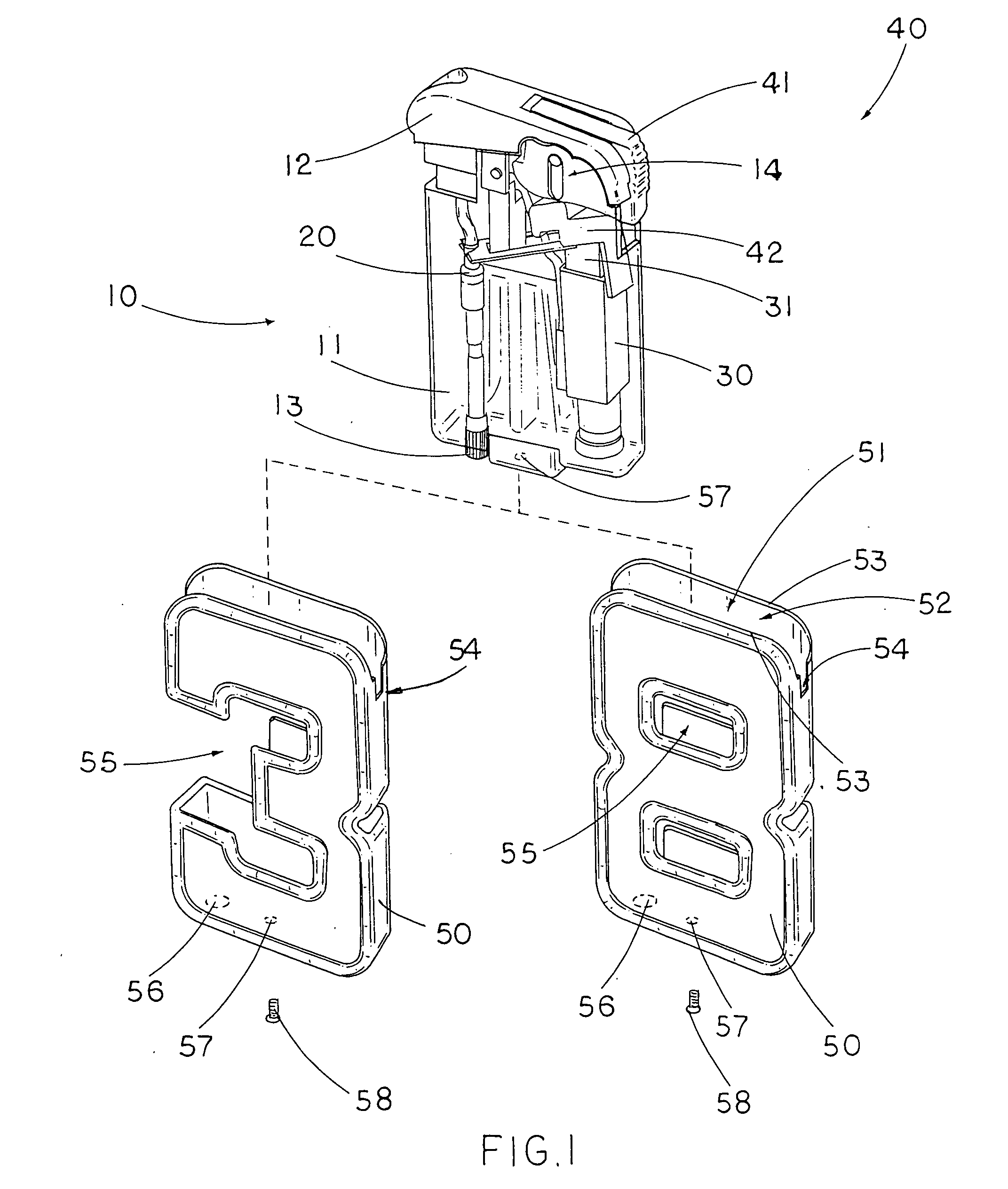 Numeral lighter