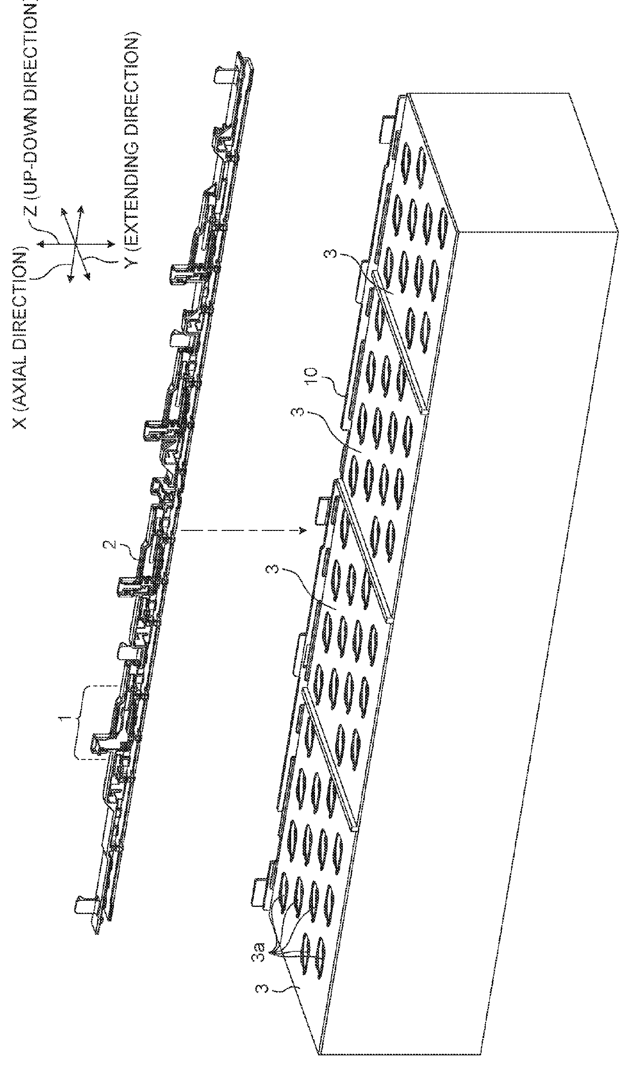 Fixing structure of voltage detection terminal