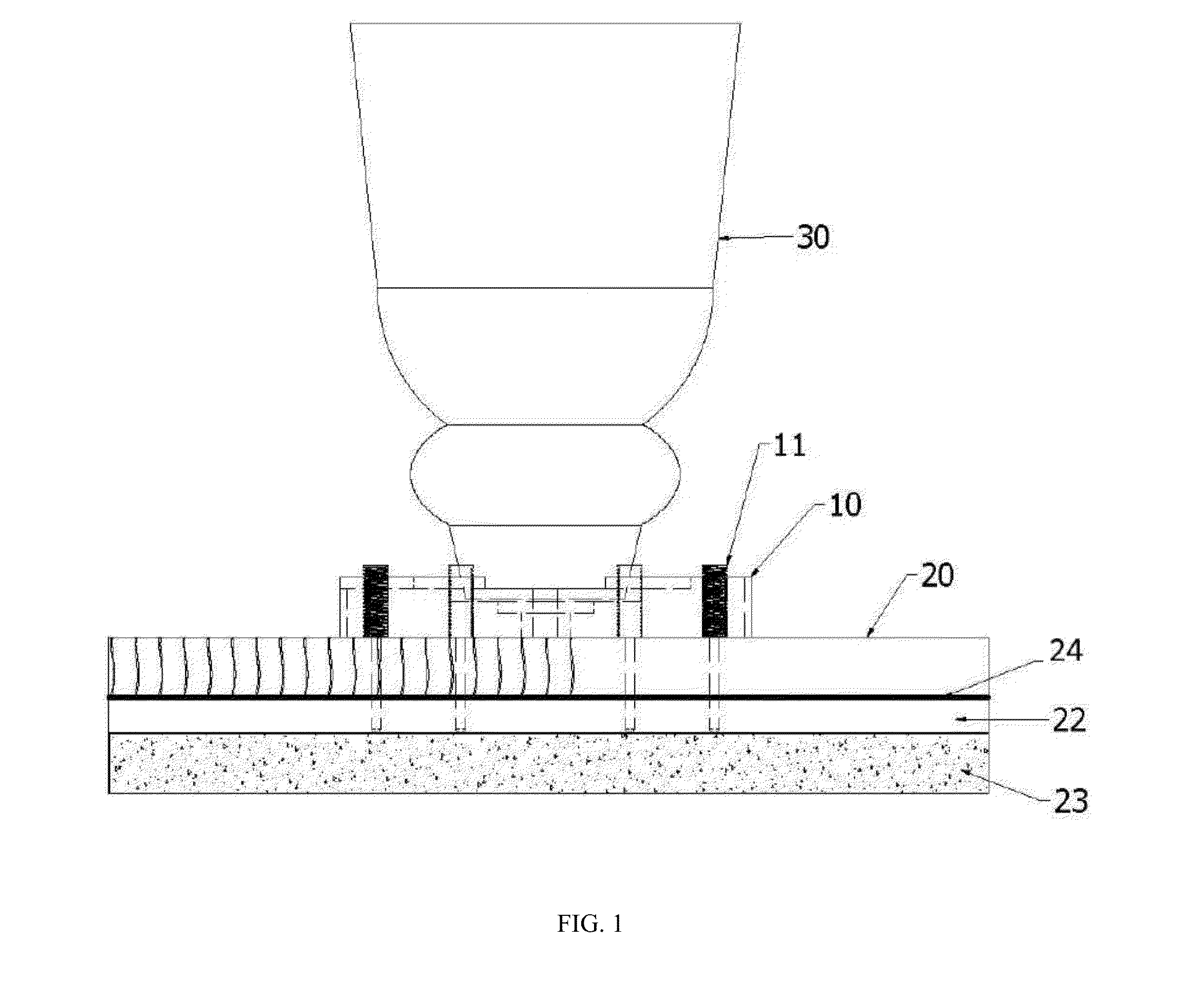 Furniture Support, Leveling Device, and Carpet Protector Combination