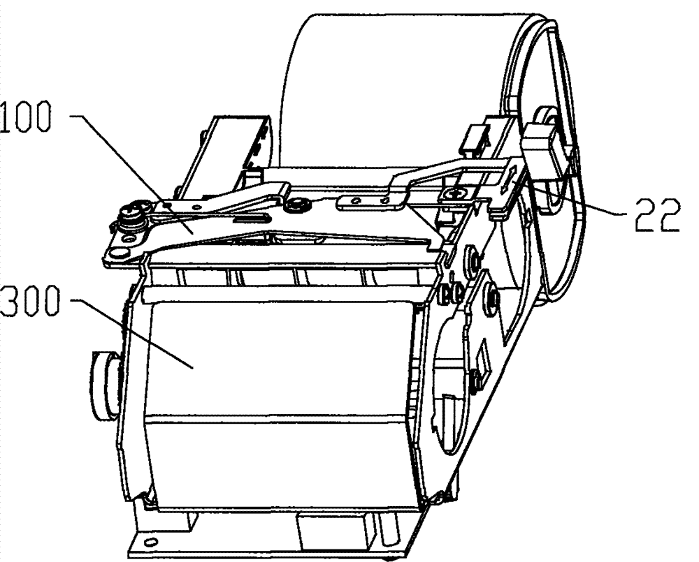 Portable printer and hand-operated paper cutter