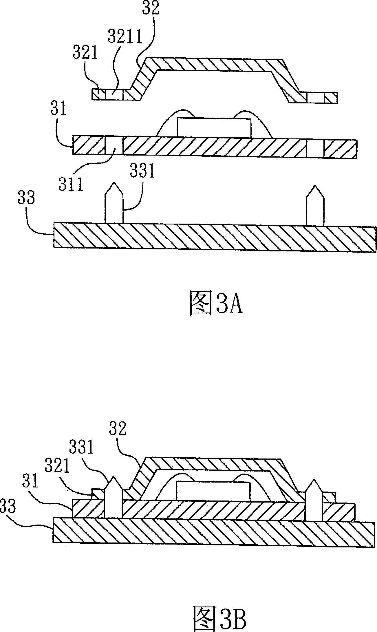 Semiconductor packaging structure and method for making the same