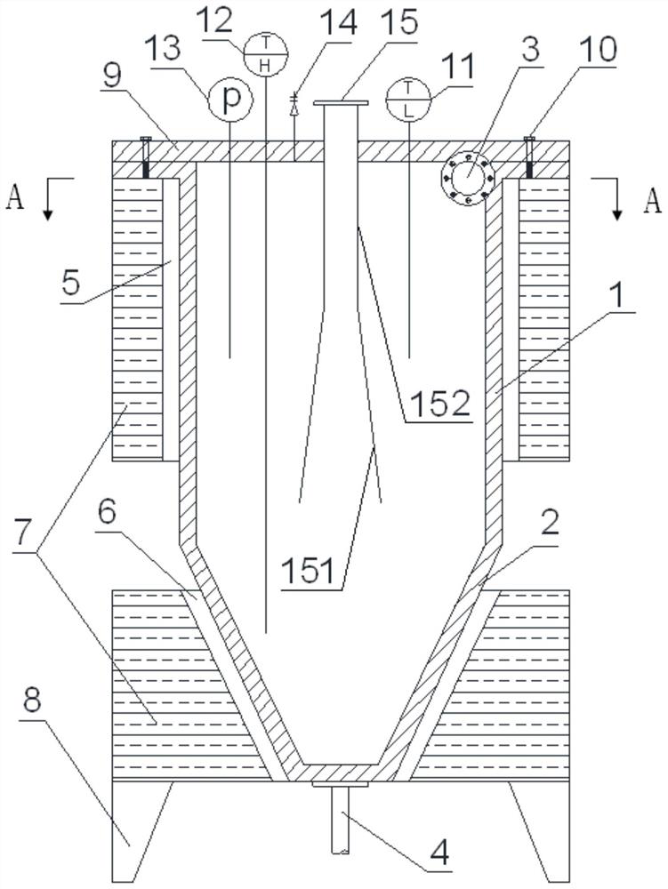 Cyclone type supercritical water oxidation reactor