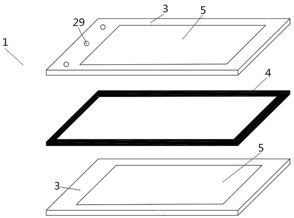 Proppant laying visualization experiment device capable of dynamically adjusting seam width and using method thereof