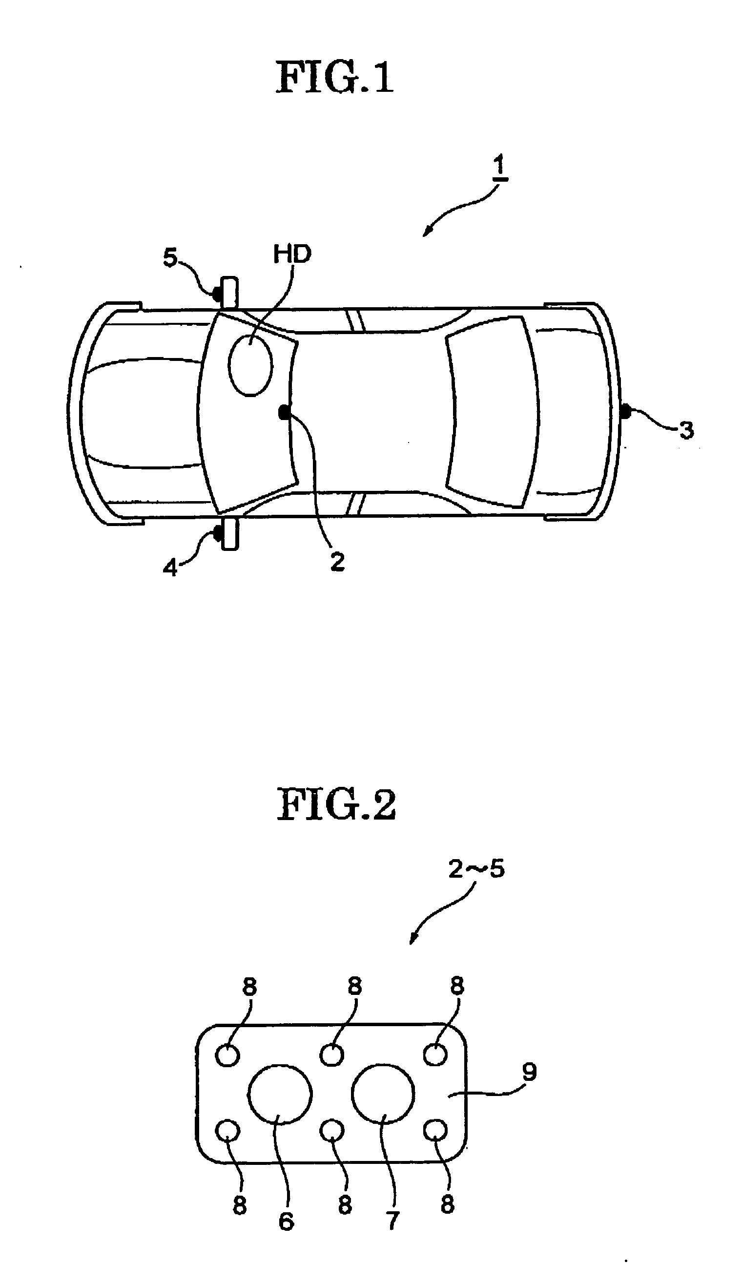 Parking-assist system using image information from an imaging camera and distance information from an infrared laser camera