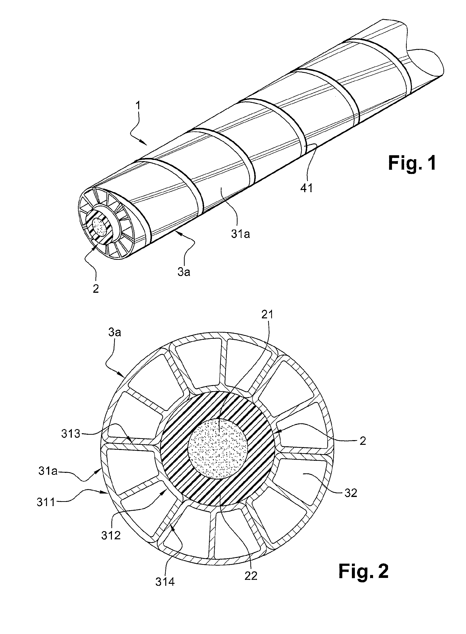 External protection for direct electric heating cable