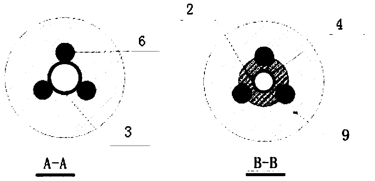 Anti-floating anchor rod structure penetrating through water-rich gravel bottom layer and construction method thereof