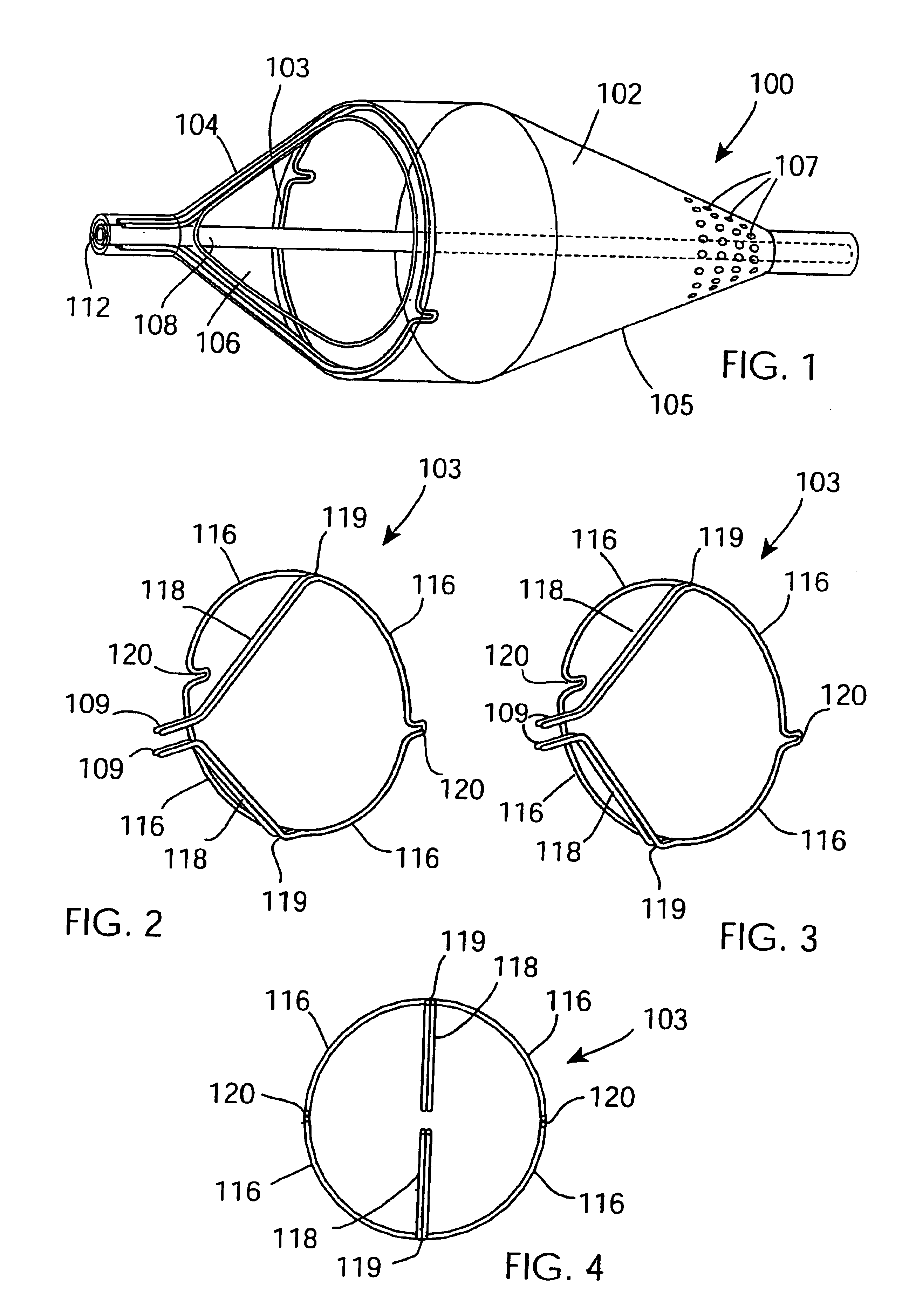 Support frame for an embolic protection device