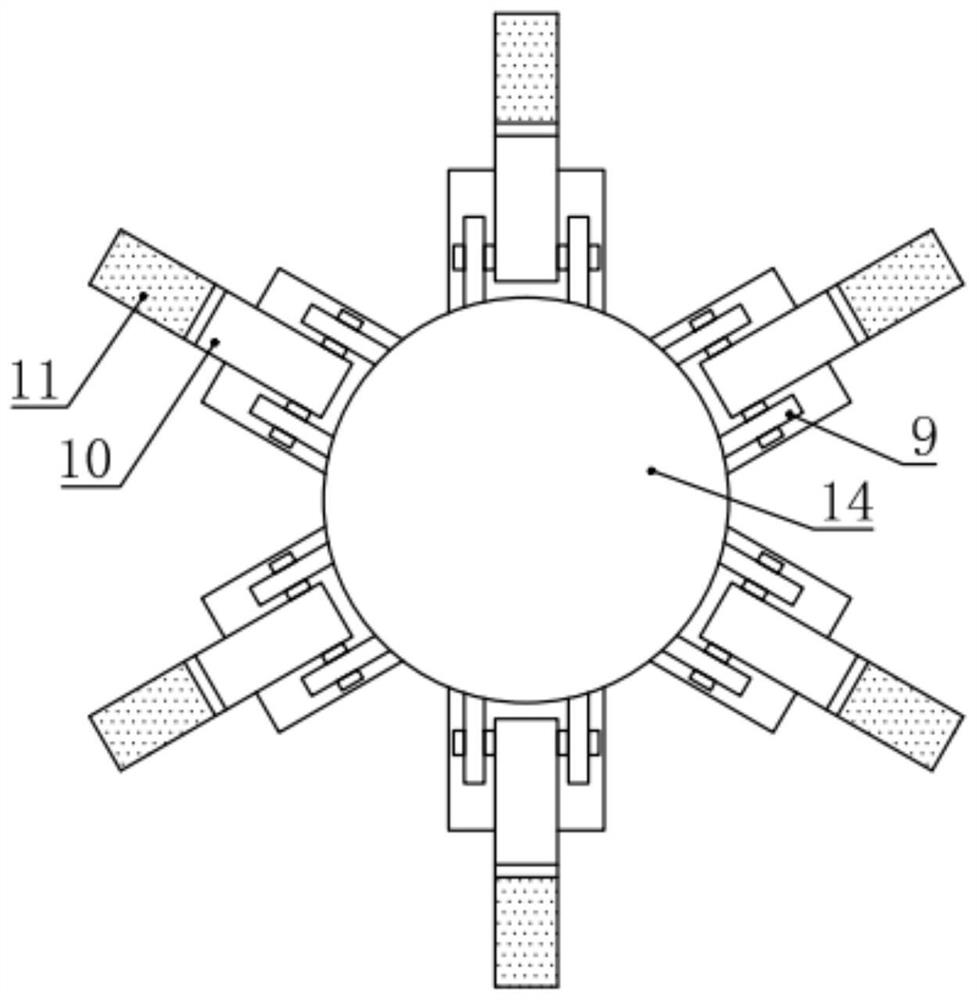 Pipe fitting inner wall flattening and grinding device